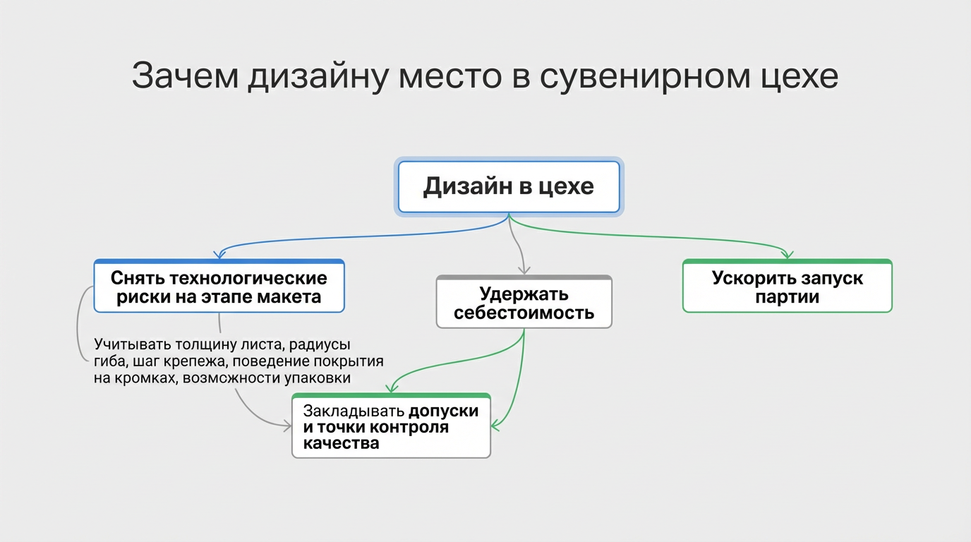Зачем дизайну в сувенирном цехе