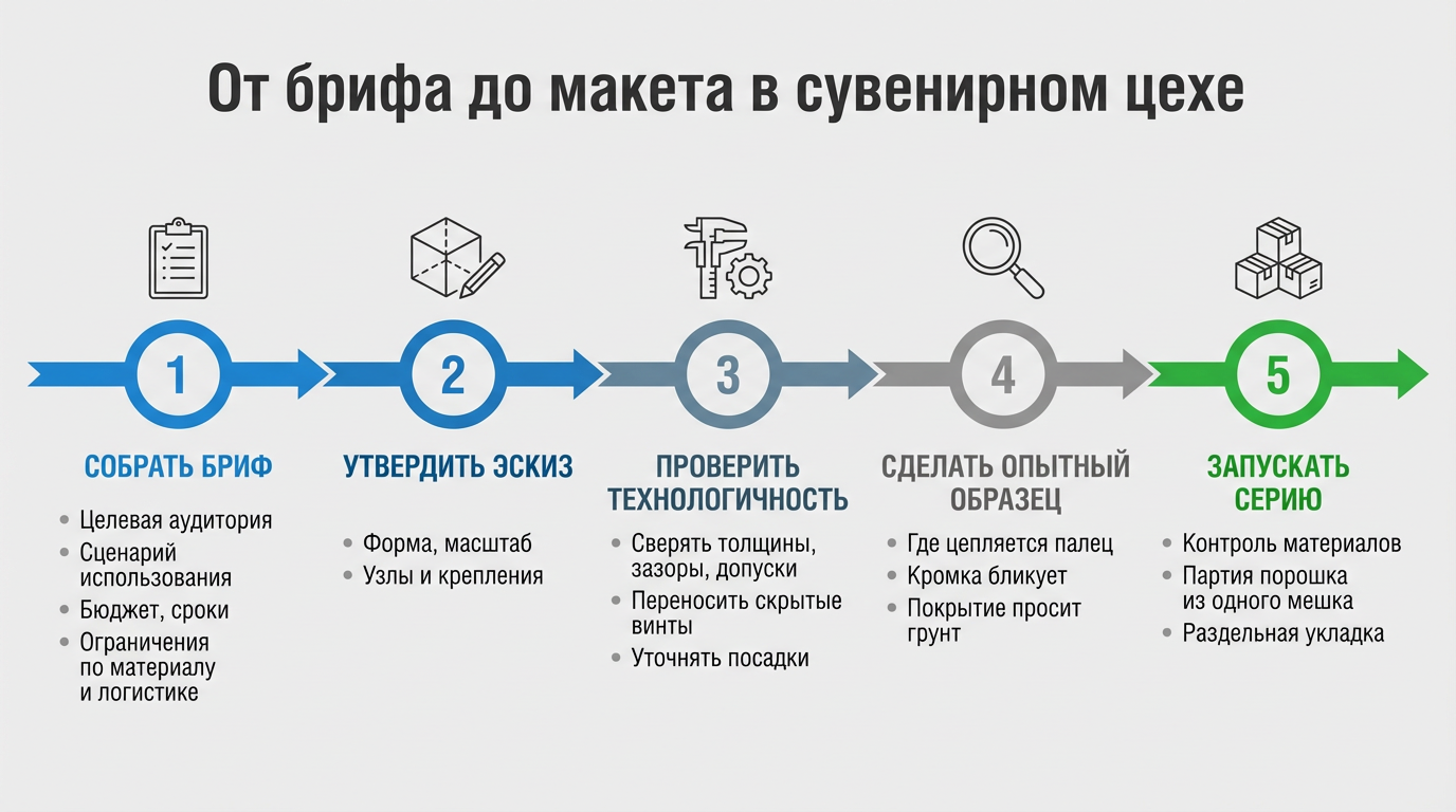 От брифа до макета в сувенирном цехе